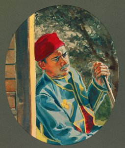 Pimero, algerisk skärmytslare, Gustrow av Fernand Barbier
