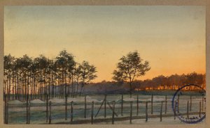 Utsikt över Bois des Sapins av Fernand Barbier