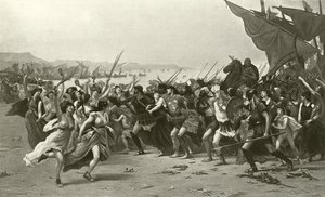 Segrarna från Salamis (djuptryck)