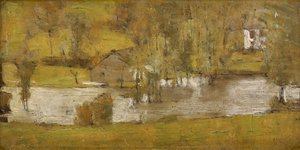 En Fosset; La Crue, 1881 av Fernand Khnopff