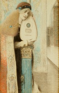 En musiker, ca 1899 av Fernand Khnopff