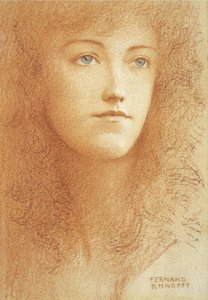En ung engelsk kvinna av Fernand Khnopff