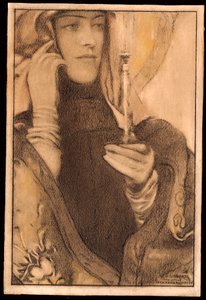 Rökelse, 1917 av Fernand Khnopff