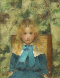 Porträtt av Mademoiselle Van der Hecht, 1883. av Fernand Khnopff