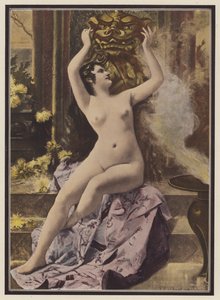 Skönheten och odjuret (färg litho)