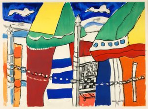 Deauville, augusti 1950 av Fernand Leger