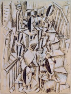 Figurer på en trappa av Fernand Leger