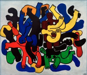 Svarta dykare av Fernand Leger