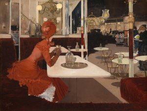 I Caféet av Fernand Lungren
