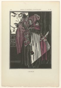 Modes and Manners of Today, 1922, Pl. 12: Skärmen av Fernand Siméon