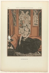 Modes and Manners of Today, 1922, Pl. 8: Interiör av Fernand Siméon