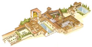 Alhambra, Granada, Spanien. Kungliga palats