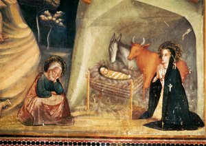 Nativity, från kapellet Saint Michel, klostret Pedralbes, Barcelona