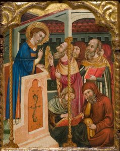 Sankt Stefans tvist med judarna, ca 1350 av Ferrer and Arnau Bassa,