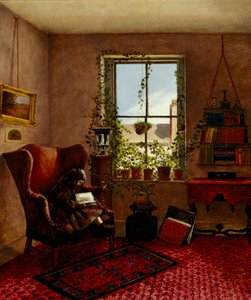 Laura Brown i en vingstol, 1867