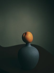 Mörk persikafärgad vas av FiguraNYC Photography