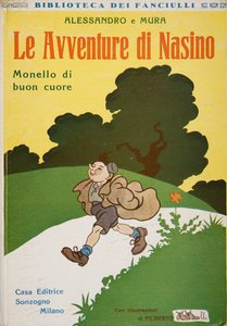 Framsidan av The Adventures of Nasino, Brat with a good heart av Alessandro e Mura, ca 1920 av Filiberto Scarpelli