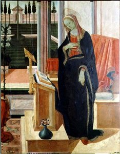 Annunciation (uppgift om 58343) av Filippino Lippi