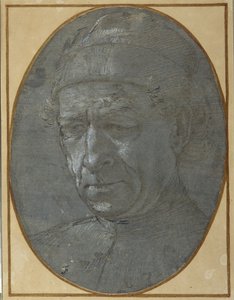 Huvud för en äldre man som bär en keps (metallspets på blågrått förberett papper) av Filippino Lippi