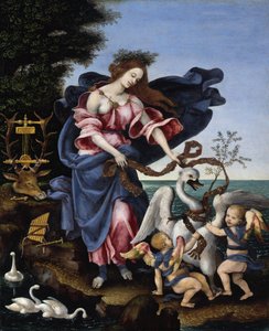 Italienska: Musikens Allegori Musikens Allegori (Erato) av Filippino Lippi