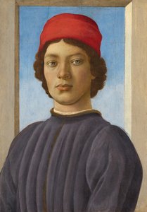 Portrait of a Youth, ca 1485 (olja och tempera på panel) av Filippino Lippi