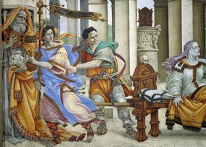 Evangelisten Johannes återupplivar Drusiana av Filippino Lippi