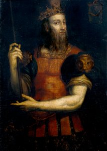 Porträtt av Wamba, visigotisk kung av Hispania (regeringstid från 672 till 680) av Filippo Ariosto