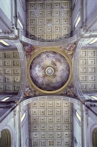 Utsikt över kupolens insida, byggd 1425-46 av Filippo Brunelleschi