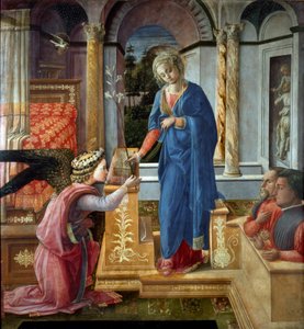 Bebådelsemålning av Filippo Lippi (ca 1406-1469) Rom Barberini Gallery