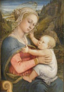 Tyska: Maria mit Kind Madonna med barn av Filippo Lippi