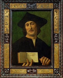 Porträtt av en musiker av Filippo Mazzola or Mazzola dell