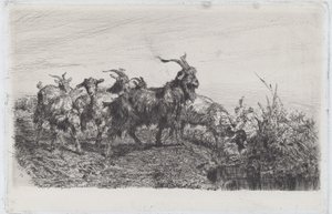 Barn vid en damm av Filippo Palizzi