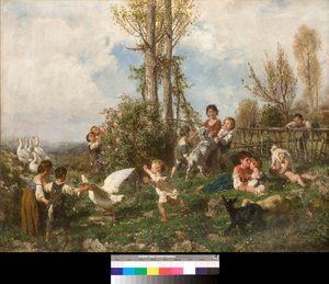Vår (Spring) Målning av Filippo Palizzi (1818-1899) 1868 Privatsamling av Filippo Palizzi