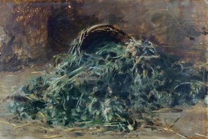 Grönsakskorg av Filippo Palizzi