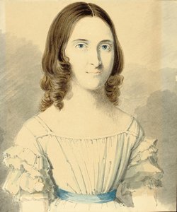 Ett porträtt av Christina Georgina Rossetti av Filippo Pistrucci