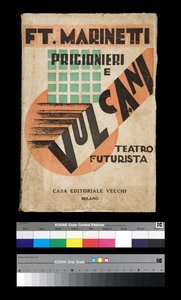 Futurism: omslag till "" Prisoners and Volcanoes "" 1927 (gravyr)