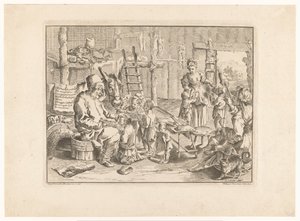 Pulcinella som skolmästare av Filippo Vasconi