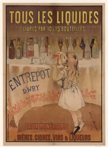 Ivry lager. Mineralvatten, öl, cider, vin och likör, 1897.