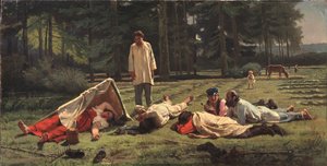 Vila vid höskörden, 1887