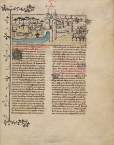 Romulus och Remus av First Master of the Bible historiale of Jean de Berry