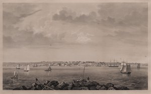 Castine, från Hospital Island av Fitz Henry Lane