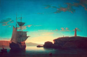 Ljushuset i Camden, Maine av Fitz Henry Lane