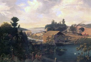 Bruket i Lanesville, 1849 av Fitz Henry Lane