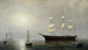 Fartyget Starlight, ca 1860 (olja på duk) av Fitz Henry Lane