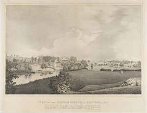 Vy över slagfältet vid Concord, Massachusetts av Fitz Henry Lane