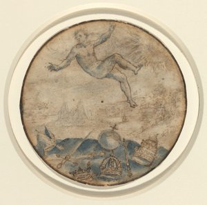 Man som faller från himlen av Flemish 17th Century