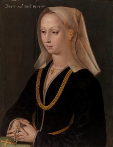 Porträtt av en kvinna av Flemish Master, Cologne Master