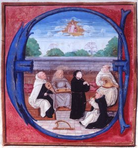 Add.15426 fol.86 Femordenskonsert av Flemish School