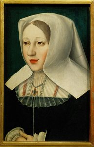 Ärkehertiginnan Margarete, dotter till kejsar Maximilian I (målning på trä) av Flemish School