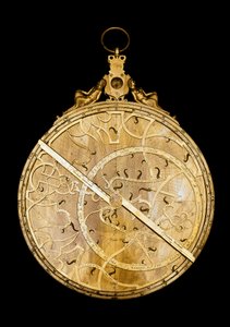 Hjärnastrolabium av den flamländska astronomen Walter Aertsen (Gualtiero Arsenio eller Gualterus Arsenius) (aktiv omkring 1556-1579) 1556 Florens, Institutet och vetenskapshistoriska museet av Flemish School